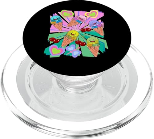 Eis Eiskrem Eiscrem Kinder Kind Mädchen Jungen Retro Kirsche PopSockets PopGrip für MagSafe Eis Eiskrem Eiscrem Kinder Kind Mädchen Jungen Retro Kirsche PopSockets PopGrip für MagSafe von Eis Eiscreme Eiskreme