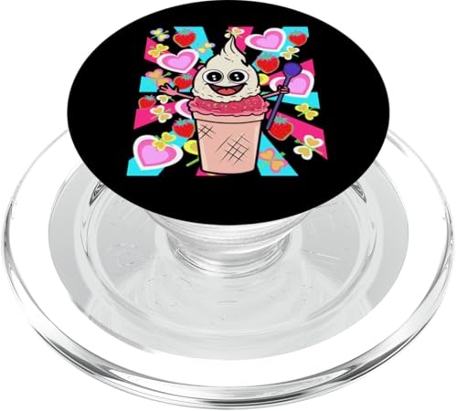 Eis Eiskrem Kinder Kind Mädchen Jungen Retro Teenie 80er PopSockets PopGrip für MagSafe Eis Eiskrem Kinder Kind Mädchen Jungen Retro Teenie 80er PopSockets PopGrip für MagSafe von Eis Eiscreme Eiskreme