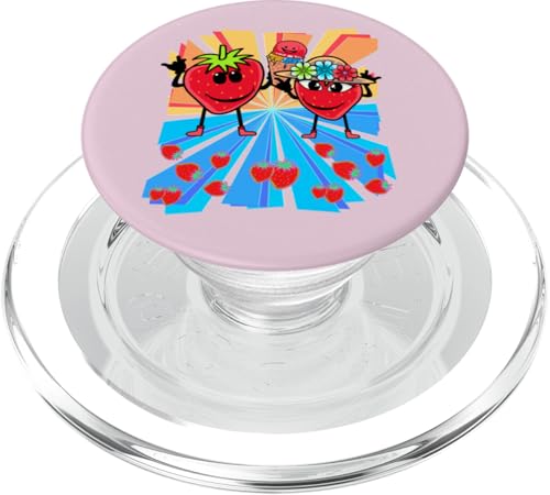 Erdbeeren Erdbeer Eis Kinder Kind Teenie Teenager Eiscrem PopSockets PopGrip für MagSafe Erdbeeren Erdbeer Eis Kinder Kind Teenie Teenager Eiscrem PopSockets PopGrip für MagSafe von Eis Eiscreme Eiskreme