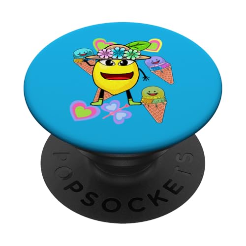 Lustig Zitrone Sommerzeit Eis Eiskrem Teenie Mädchen Jungen PopSockets Klebender PopGrip Lustig Zitrone Sommerzeit Eis Eiskrem Teenie Mädchen Jungen PopSockets Klebender PopGrip von Eis Eiscreme Eiskreme