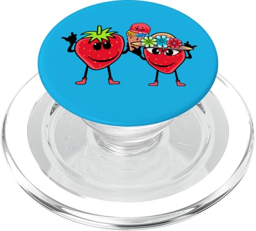Lustige Erdbeeren Erdbeer Eis Kinder Kind Mädchen Junge 80er PopSockets PopGrip für MagSafe Lustige Erdbeeren Erdbeer Eis Kinder Kind Mädchen Junge 80er PopSockets PopGrip für MagSafe von Eis Eiscreme Eiskreme