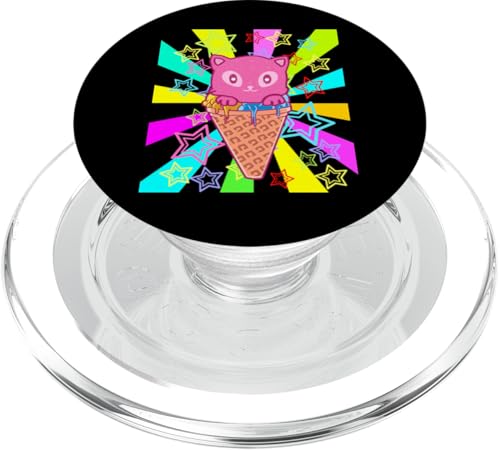 Sommer Kinder Eis Kind Katze Mädchen Retro Jungen 80er Baby PopSockets PopGrip für MagSafe Sommer Kinder Eis Kind Katze Mädchen Retro Jungen 80er Baby PopSockets PopGrip für MagSafe von Eis Eiscreme Eiskreme