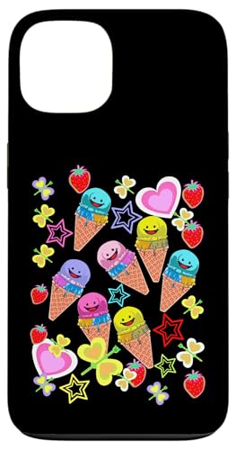 Sommer Kinder Kind Mädchen Jungen Retro 80er Eiskrem Eis Hülle für iPhone 13 von Eis Eiscreme Eiskreme
