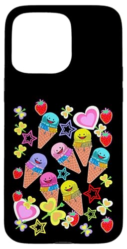 Sommer Kinder Kind Mädchen Jungen Retro 80er Eiskrem Eis Hülle für iPhone 15 Pro Max Sommer Kinder Kind Mädchen Jungen Retro 80er Eiskrem Eis Hülle für iPhone 15 Pro Max von Eis Eiscreme Eiskreme