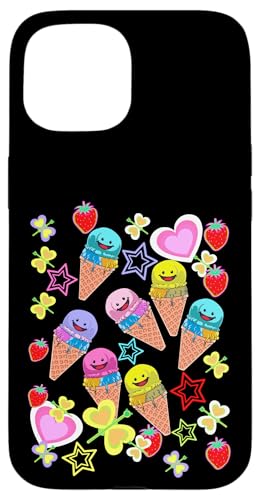 Sommer Kinder Kind Mädchen Jungen Retro 80er Eiskrem Eis Hülle für iPhone 15 Sommer Kinder Kind Mädchen Jungen Retro 80er Eiskrem Eis Hülle für iPhone 15 von Eis Eiscreme Eiskreme