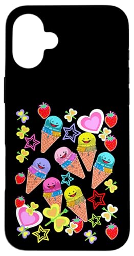 Sommer Kinder Kind Mädchen Jungen Retro 80er Eiskrem Eis Hülle für iPhone 16 Plus Sommer Kinder Kind Mädchen Jungen Retro 80er Eiskrem Eis Hülle für iPhone 16 Plus von Eis Eiscreme Eiskreme
