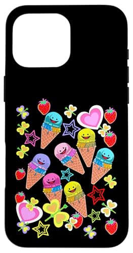 Sommer Kinder Kind Mädchen Jungen Retro 80er Eiskrem Eis Hülle für iPhone 16 Pro Max Sommer Kinder Kind Mädchen Jungen Retro 80er Eiskrem Eis Hülle für iPhone 16 Pro Max von Eis Eiscreme Eiskreme