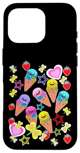 Sommer Kinder Kind Mädchen Jungen Retro 80er Eiskrem Eis Hülle für iPhone 16 Pro Sommer Kinder Kind Mädchen Jungen Retro 80er Eiskrem Eis Hülle für iPhone 16 Pro von Eis Eiscreme Eiskreme
