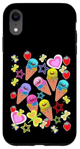 Sommer Kinder Kind Mädchen Jungen Retro 80er Eiskrem Eis Hülle für iPhone XR Sommer Kinder Kind Mädchen Jungen Retro 80er Eiskrem Eis Hülle für iPhone XR von Eis Eiscreme Eiskreme