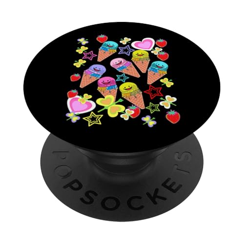 Sommer Kinder Kind Mädchen Jungen Retro 80er Eiskrem Eis PopSockets Klebender PopGrip Sommer Kinder Kind Mädchen Jungen Retro 80er Eiskrem Eis PopSockets Klebender PopGrip von Eis Eiscreme Eiskreme