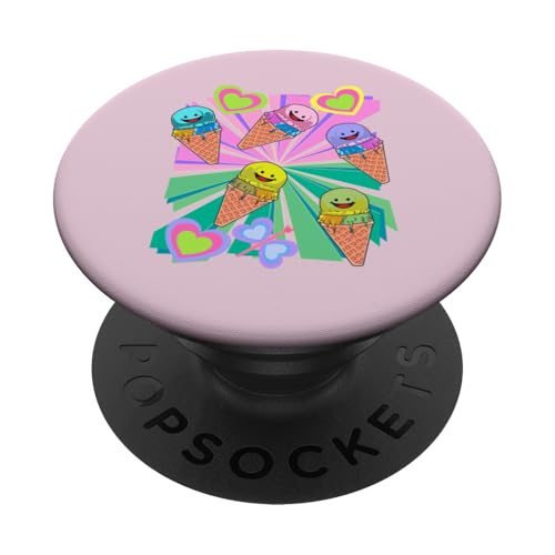 Süßigkeiten lustig Eiskrem Eiscrem Kinder Kind Teenie Retro PopSockets Klebender PopGrip Süßigkeiten lustig Eiskrem Eiscrem Kinder Kind Teenie Retro PopSockets Klebender PopGrip von Eis Eiscreme Eiskreme