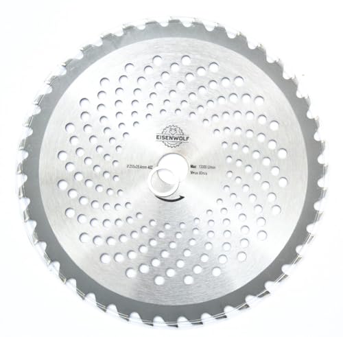 255x25,4 mm Schneideblatt für Kreissägen, Motorsensen oder Freischneider mit 40 scharfkantigen TCT-Zähnen 255x25,4 mm Schneideblatt für Kreissägen, Motorsensen oder Freischneider mit 40 scharfkantigen TCT-Zähnen von Eisenwolf