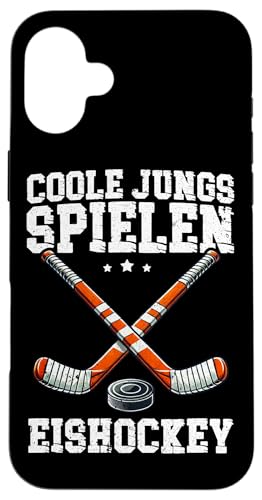 Coole Jungs Spielen Eishockey Wintersport Hockey Retro Hülle für iPhone 16 Plus Coole Jungs Spielen Eishockey Wintersport Hockey Retro Hülle für iPhone 16 Plus von Eishockeyspieler Eishockey Hockey Eishockeysport