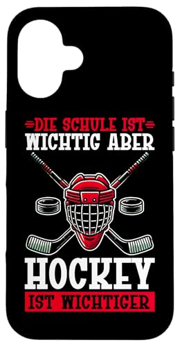 Die Schule Ist Wichtig Aber Hockey Ist Wichtiger Eishockey Hülle für iPhone 16 Die Schule Ist Wichtig Aber Hockey Ist Wichtiger Eishockey Hülle für iPhone 16 von Eishockeyspieler Eishockey Hockey Eishockeysport