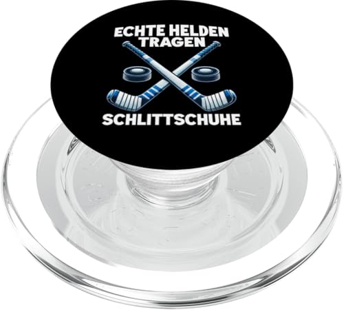 Echte Helden Tragen Schlittschuhe Eishockey Wintersport Fan PopSockets PopGrip für MagSafe Echte Helden Tragen Schlittschuhe Eishockey Wintersport Fan PopSockets PopGrip für MagSafe von Eishockeyspieler Eishockey Hockey Eishockeysport
