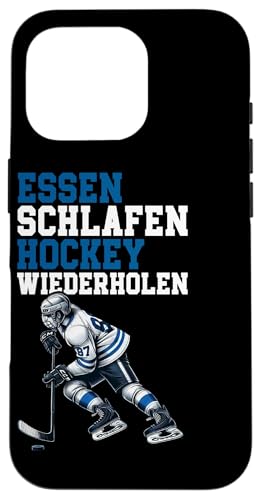 Essen Schlafen Hockey Wiederholen Eishockey Eishockeyspieler Hülle für iPhone 16 Pro Essen Schlafen Hockey Wiederholen Eishockey Eishockeyspieler Hülle für iPhone 16 Pro von Eishockeyspieler Eishockey Hockey Eishockeysport