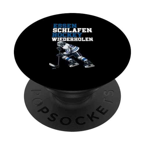 Essen Schlafen Hockey Wiederholen Eishockey Eishockeyspieler PopSockets Klebender PopGrip Essen Schlafen Hockey Wiederholen Eishockey Eishockeyspieler PopSockets Klebender PopGrip von Eishockeyspieler Eishockey Hockey Eishockeysport