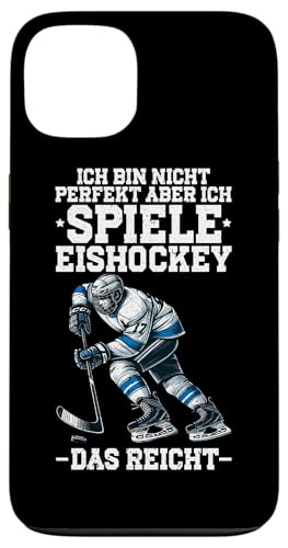 Ich Bin Nicht Perfekt Aber Ich Spiele Eishockey Das Reicht Hülle für iPhone 13 von Eishockeyspieler Eishockey Hockey Eishockeysport