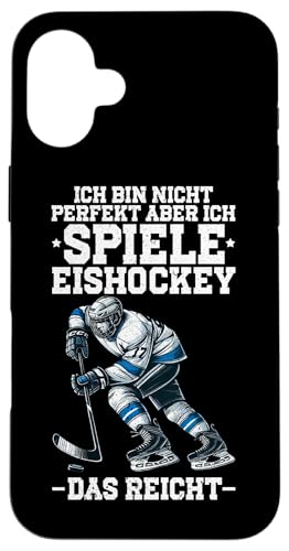 Ich Bin Nicht Perfekt Aber Ich Spiele Eishockey Das Reicht Hülle für iPhone 16 Plus Ich Bin Nicht Perfekt Aber Ich Spiele Eishockey Das Reicht Hülle für iPhone 16 Plus von Eishockeyspieler Eishockey Hockey Eishockeysport