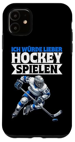 Ich Würde Lieber Hockey Spielen Eishockeyspieler Eishockey Hülle für iPhone 11 Ich Würde Lieber Hockey Spielen Eishockeyspieler Eishockey Hülle für iPhone 11 von Eishockeyspieler Eishockey Hockey Eishockeysport