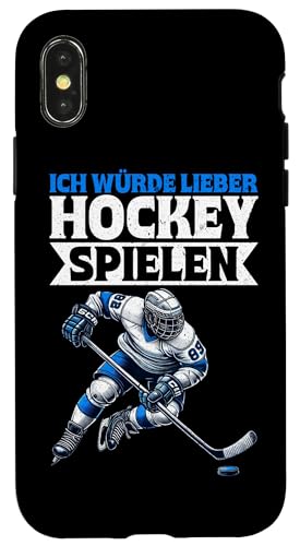 Ich Würde Lieber Hockey Spielen Eishockeyspieler Eishockey Hülle für iPhone X/XS Ich Würde Lieber Hockey Spielen Eishockeyspieler Eishockey Hülle für iPhone X/XS von Eishockeyspieler Eishockey Hockey Eishockeysport