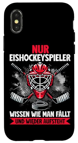 Nur Eishockeyspieler Wissen Wie Man Fällt Und Aufsteht Hülle für iPhone X/XS Nur Eishockeyspieler Wissen Wie Man Fällt Und Aufsteht Hülle für iPhone X/XS von Eishockeyspieler Eishockey Hockey Eishockeysport