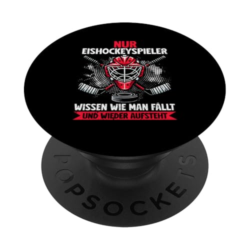 Nur Eishockeyspieler Wissen Wie Man Fällt Und Aufsteht PopSockets Klebender PopGrip Nur Eishockeyspieler Wissen Wie Man Fällt Und Aufsteht PopSockets Klebender PopGrip von Eishockeyspieler Eishockey Hockey Eishockeysport