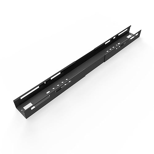 EISNHAUER® Kabelwanne Beam, extra Lange Kabelführung, flexibel verstellbar 110 bis 170 cm, Metall (Schwarz) von Eisnhauer