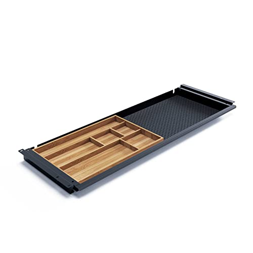 EISNHAUER® Unterbau-Schublade Grip L, für Büromaterial & Utensilien, ca. 76 x 26,5 x 3,7 cm (Schwarz) von Eisnhauer