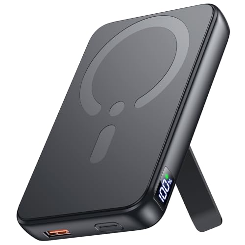Powerbank für Magsafe, Magnetische Power Bank 12000mah, PD 22.5W USB-A Ausgabe, Kabelloses Tragbares Ladegerät mit Typ-C-Eingang und -Ausgang, LED-Anzeige für iPhone 16/15/14/13/12/Pro/Pro Max Serie Powerbank für Magsafe, Magnetische Power Bank 12000mah, PD 22.5W USB-A Ausgabe, Kabelloses Tragbares Ladegerät mit Typ-C-Eingang und -Ausgang, LED-Anzeige für iPhone 16/15/14/13/12/Pro/Pro Max Serie von Eissix