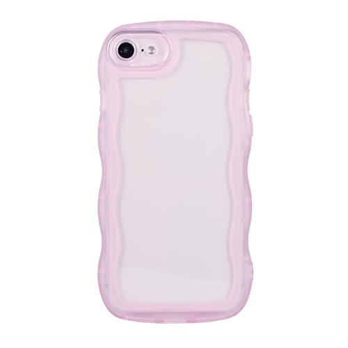Eiyikof Kompatibel mit iPhone 6S/6, transparente Hülle, niedlich, einfarbig, gewellter Rahmen, transparent, weiches Silikon, kratzfest, stoßfest, schützende dünne Hülle für Frauen und Mädchen, Rosa Eiyikof Kompatibel mit iPhone 6S/6, transparente Hülle, niedlich, einfarbig, gewellter Rahmen, transparent, weiches Silikon, kratzfest, stoßfest, schützende dünne Hülle für Frauen und Mädchen, Rosa von Eiyikof