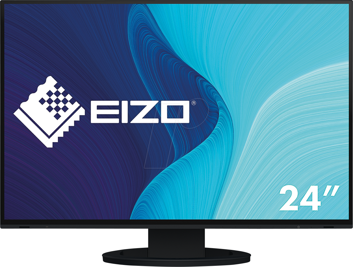 EIZO EV2485-BK - 61,1cm Monitor, USB-A / USB-C , Pivot, schwarz von Eizo