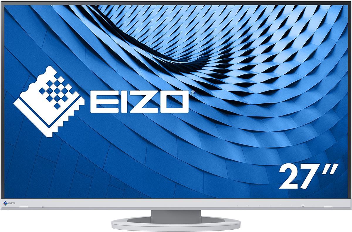 EIZO FlexScan EV2760-WT - LED-Monitor - 68.5 cm (27) (27 sichtbar) - 2560 x 1440 2K QHD - IPS - 350 cd/m² - 1000:1 - 5 ms - HDMI, DVI-D, DisplayPort - Lautsprecher - weiß von Eizo