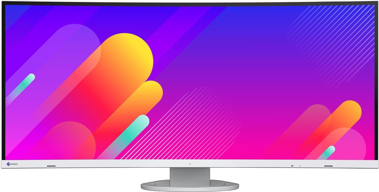 EIZO FlexScan EV3895-WT - Mit FlexStand - LED-Monitor - gebogen - 95.3 cm (37.5) - 3840 x 1600 UWQHD+ @ 61 Hz - IPS - 300 cd/m² - 1000:1 - 5 ms - 2xHDMI, DisplayPort, USB-C - Lautsprecher - weiß von Eizo