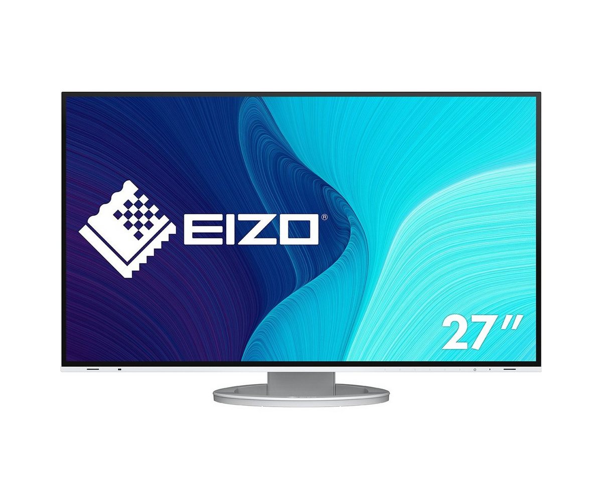 Eizo 68.5cm (27) EV2781-WT 16:9 HDMI+DP+USB-C IPS white TFT-Monitor (2560 x 1440 px, Quad HD, 5 ms Reaktionszeit, 60 Hz, IPS, Lautsprecher, HDCP, Kopfhörerbuchse, Pivot, Höhenverstellbar) von Eizo