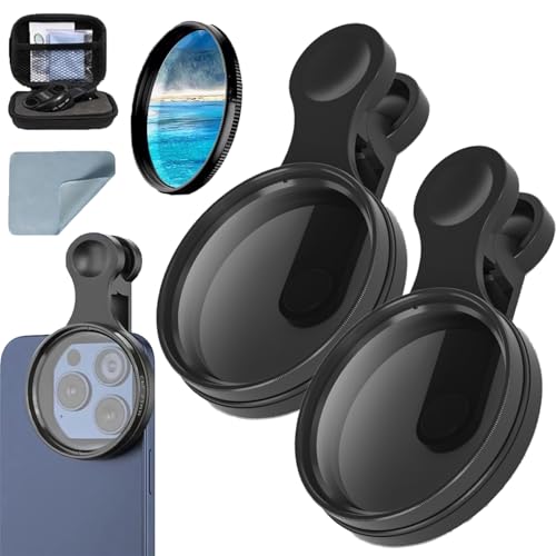 Polarisationsfilter Handy, Polarisationskamera Objektiv Für Smartphones, 52 mm Clip-On Cpl-Telefonkameraobjektivfilter, Tragbares Polarisationskameraobjektiv Für Smartphones (1) von Ejoyiso