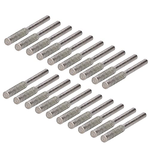 20Pcs Diamant Kettensägenschärfer, Chainsaw Sharpener Kettensäge Schärfgerät Kettenschleifer Schleifstein für Kettensägen zum Schärfen und Schleifen (4,8 mm) von Ejoyous