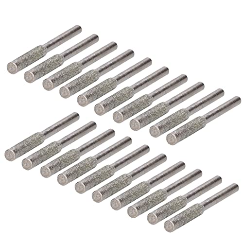 20Pcs Kettensägenschärfer Diamant, Chainsaw Sharpener Kettensäge Schärfgerät Kettenschleifer Schleifstein für Kettensägen zum Schärfen und Schleifen (5,5 mm) von Ejoyous