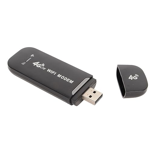 4G LTE Router, Tragbares WLAN mit SIM Karten Steckplatz Mobiler WLAN Router USB surfstick, bis zu 150Mbit/s Download/ 50Mbit/s Upload Verbindung mit bis zu 10 Geräten (Schwarz) von Ejoyous