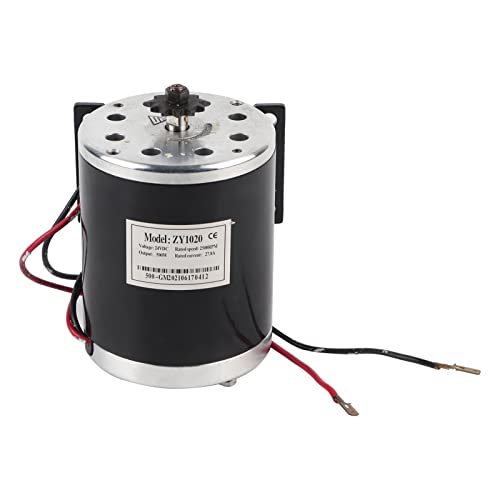 500W 24V DC Motor E-Scooter Elektroroller Elektro Motor Mit Halterung Elektromotor, Elektro Scooter Bürstenmotor Mini Gleichstrommotor, für DIY Elektroroller E Bike Go Kart von Ejoyous