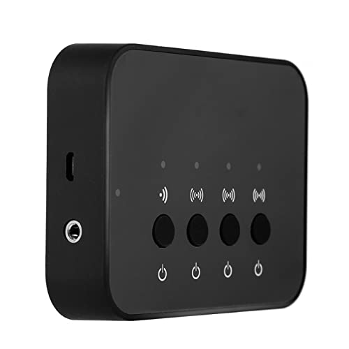 BW-107 Bluetooth Splitter, Audio-Bluetooth-Adapter 1 In 3 Out Bluetooth 4.0-Sender-Empfänger Drahtloser Stereo-Audioadapter 3,5-mm-Kabel-/Wireless-Verbindung für Heimlautsprecher/TV/Telefone von Ejoyous