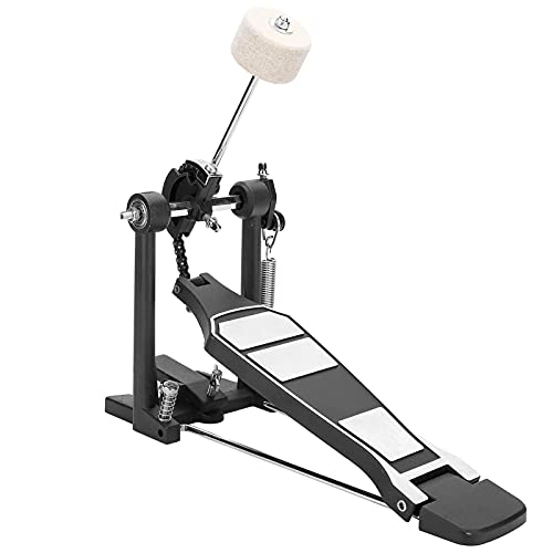 Bass Kick Drum Pedal, Heavy Duty Single Bass Foot Kick Pedal with Quad Sided Beater Chain Drive Kick Drum Practice Pedal, for Single Jazz Drum Performance Pedals von Ejoyous