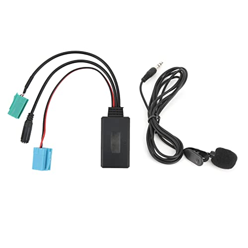 Bluetooth Aux Adapter für Megane, 12V 6Pin Auto Freisprecheinrichtung Bluetooth Audio Adapter Kabel mit Mikrofon Bluetooth Empfänger für Musik im Auto für Clio Espace 2005 bis 2011 von Ejoyous