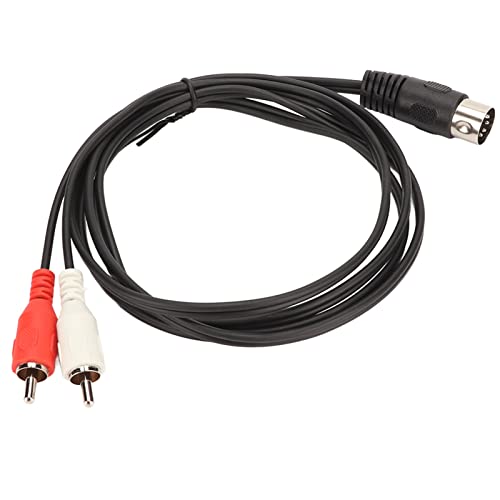 DIN auf Cinch Kabel, 5 poliger DIN Stecker auf 2 Cinch Stecker PVC-Kabelabdeckung 2 Cinch-auf-DIN-Soundanschlusskabel für CD Player VCR DVD Phono LD auf Quad Stereo Systeme DIN auf Cinch Kabel, 5 poliger DIN Stecker auf 2 Cinch Stecker PVC-Kabelabdeckung 2 Cinch-auf-DIN-Soundanschlusskabel für CD Player VCR DVD Phono LD auf Quad Stereo Systeme von Ejoyous
