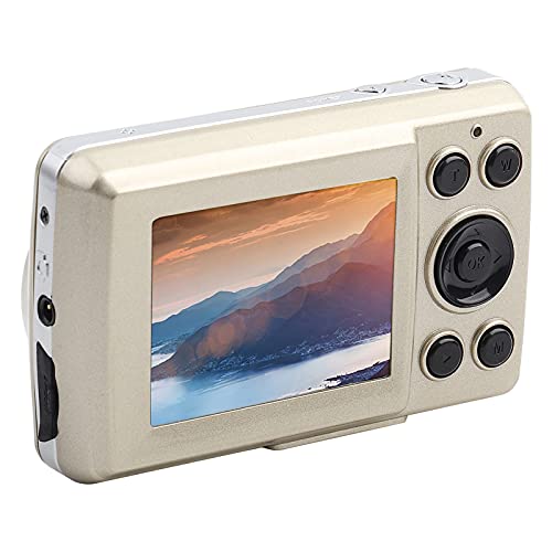 Digitalkamera, 16MP 720P 30FPS 16X HD Kamera Fotokamera Digitalzoom Kompaktkamera 2,4 '' LCD Digital Kamera für Kinder Teenager Studenten Senioren Anfänger (Gold) von Ejoyous