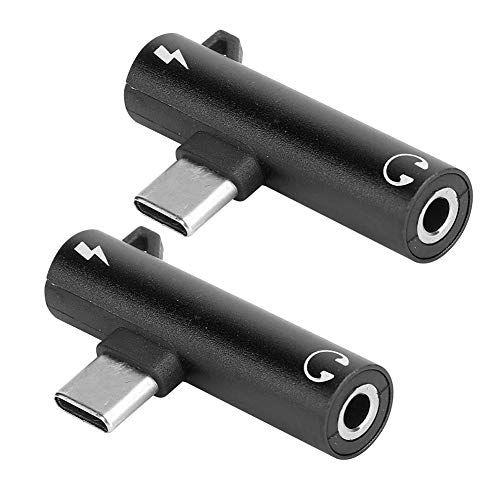 Ejoyous 2 Stück USB C auf 3.5mm Kopfhörer Klinke Adapter, USB C Kopfhörer Adapter und Laden 90 Grad Winkel Adapter auf Klinke 2-in-1 TypeC auf 3,5 mm Assist Audiokabel Ladegerät Headset Ejoyous 2 Stück USB C auf 3.5mm Kopfhörer Klinke Adapter, USB C Kopfhörer Adapter und Laden 90 Grad Winkel Adapter auf Klinke 2-in-1 TypeC auf 3,5 mm Assist Audiokabel Ladegerät Headset von Ejoyous