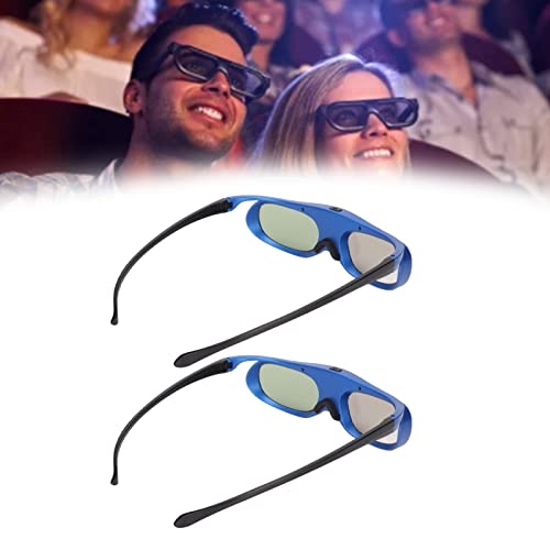Ejoyous DLP-Link 3D Brille, 3D Shutter-Brille Wiederaufladbar 3D Shutterbrille Unisex 3D Brille, für 3D DLP Fernseher Projektoren ZX4 H1 JMGO G1 G3 X1 von Ejoyous