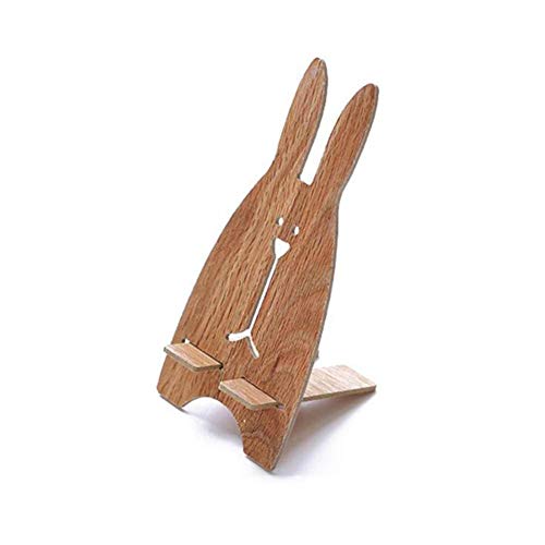 Ejoyous Handyhalterung Holz, Universal Handy und Ständer Handy Ständer Handyhalter Handyständer mit Mehreren Winkeln Verstellbar für Schreibtisch Verstellbare Handyhalter(Holzmaserung) von Ejoyous