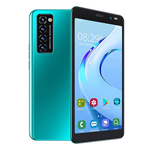 Ejoyous LANDVO Rino4 Pro Smartphone, 5,45-Zoll-HD-Vollbild-Face Unlock, Dual-Karten Dual-Standby-SIM Android-Handy High-Definition-Smartphone mit Quad-Kameras 512 MB + 4 GB(Grün) von Ejoyous
