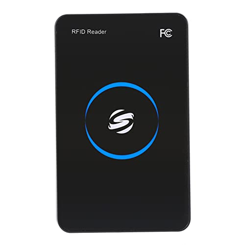 Ejoyous RFID Reader USB13.56MHz, Kartenlesegerät Personalausweis RFID IC Lesegerät Berührungslose Kartenleser mit LED-Anzeige Piep, für Parkverwaltungssystem Zugriffscontroller von Ejoyous